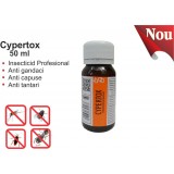 Insecticid profesional impotriva gandacilor, puricilor, mustelor, tantarilor, furnicilor - Cypertox 50 ml